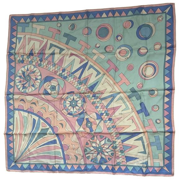 Vintage Emilio Pucci silk scarf - Picture 1 of 3